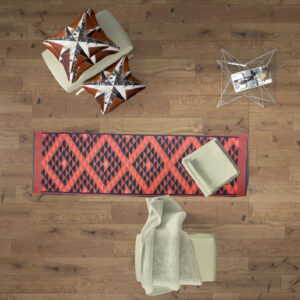 Vintage Carnation Kilim Woolen Rug