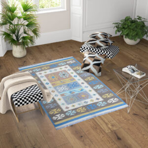 Modern Burly Wood Kilim Rug
