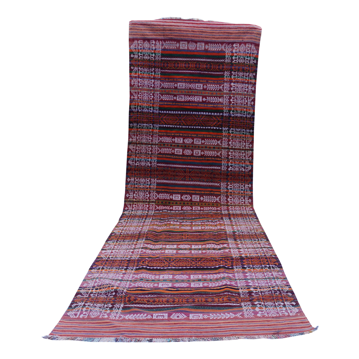 Baluch Soumak Stiletto Vintage Rug - Image 6