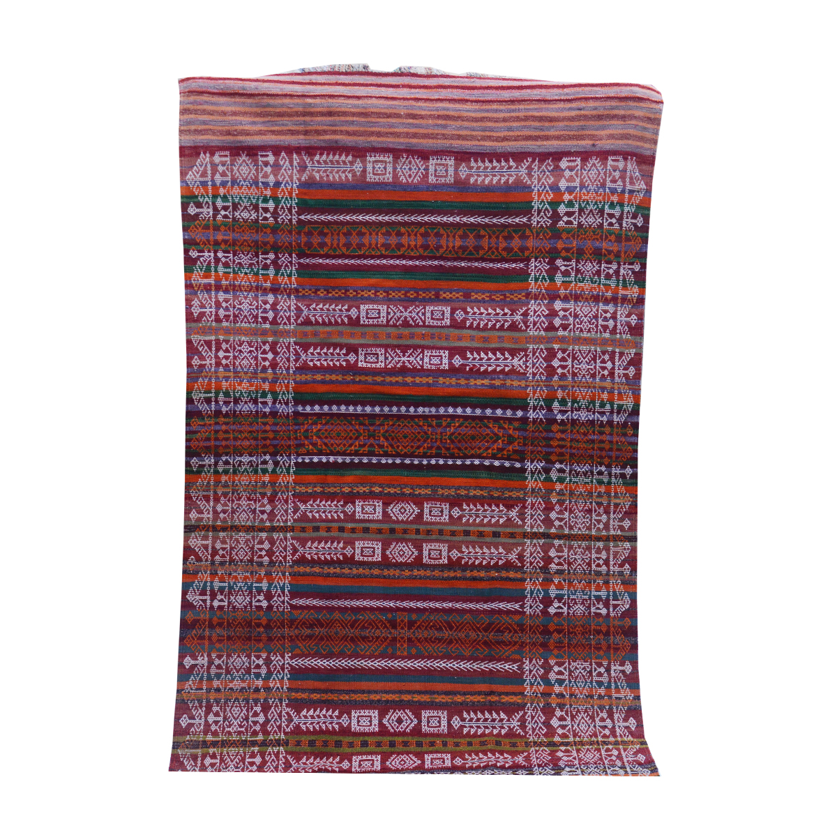 Baluch Soumak Stiletto Vintage Rug - Image 7