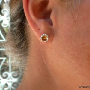 Minimalist Lily of the Valley Earrings - Dainty Sterling Silver Studs