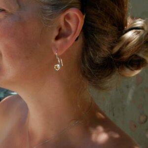 Floral Drop Earrings: Real Lily of the Valley in Silver (Lightweight, Handmade)