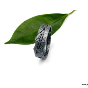 Nature-Inspired Men’s Ring: Black Oxidized Tree Bark Sterling Silver