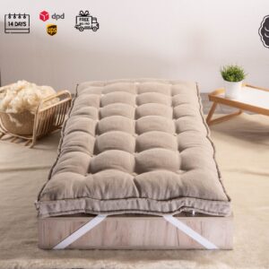 Natural merino wool mattress topper