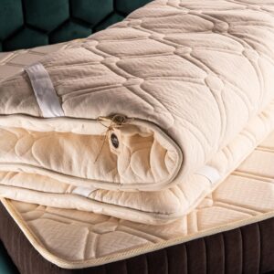 Wool Mattress Topper – Organic Cotton & Hemp cover, EU and UK sizes
