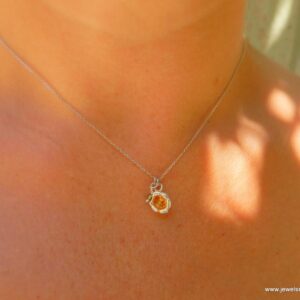 Pressed Lily of the Valley Necklace: Real Flower in Sterling Silver