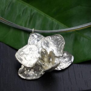 Orchid Necklace: Eco-Friendly Sterling Silver Jewelry (Multi-Strand)