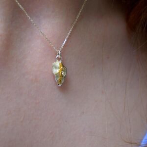 Nature-Inspired Heart Shell Necklace, Sterling Silver (Handmade)