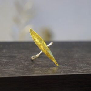 Olive Leaf Ring Sterling Silver: Adjustable Nature Inspired Jewelry