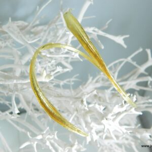 Real Olive Leaf Bracelet: Gold and Sterling Silver Nature Jewelry