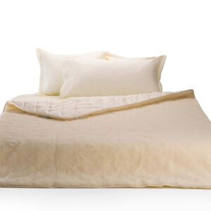 Quilted Merino Wool and cotton sateen comforter