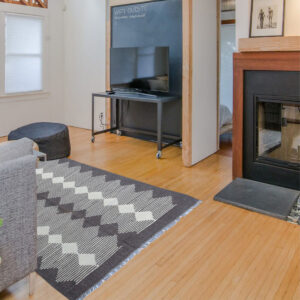 Modern Silver Sand Kilim Rug