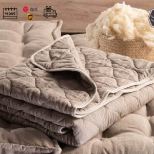 Natural linen quilt - Blanket for All season