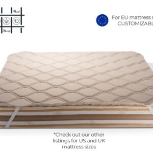 Reversible Wool Mattress Topper – Organic Cotton & Hemp, EU SIZE